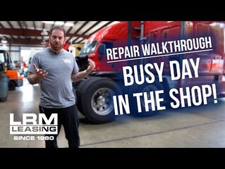 Inside a Heavy Duty Diesel Repair Shop - LRM Leasing