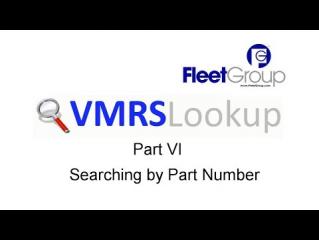 VMRS Lookup Part VI - Searching by Part Number