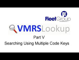 VMRS Lookup Part V - Searching Using Multiple Code Keys